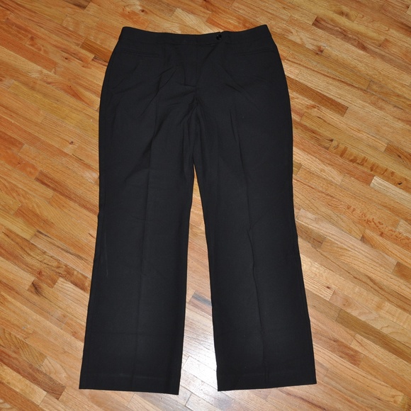 TALBOTS Black Curvy Fit Bootcut Trouser Pants [D3] - Picture 2 of 7